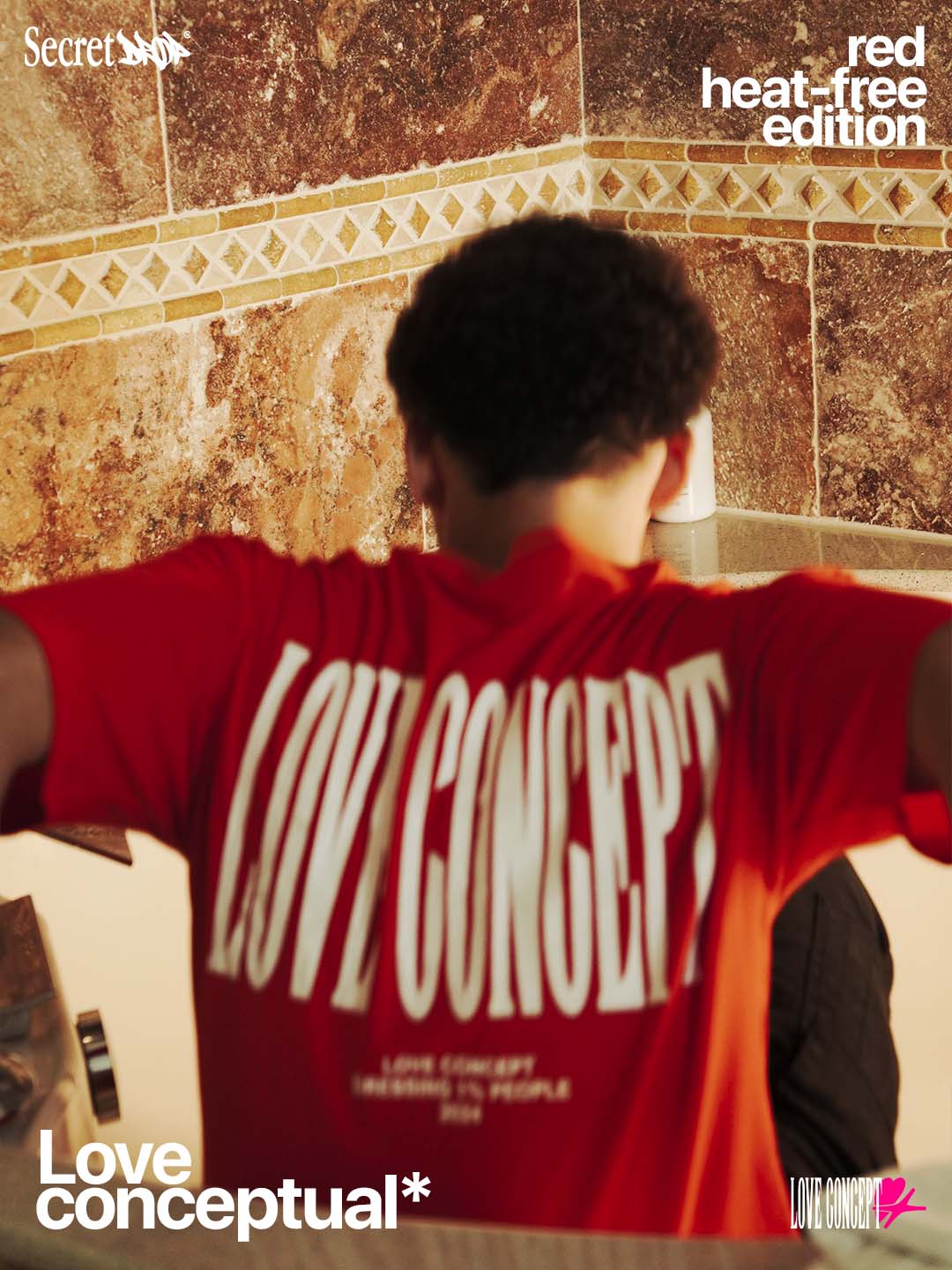 LOVE CONCEPTUAL T-SHIRT HEAT-FREE EDITION (RED)