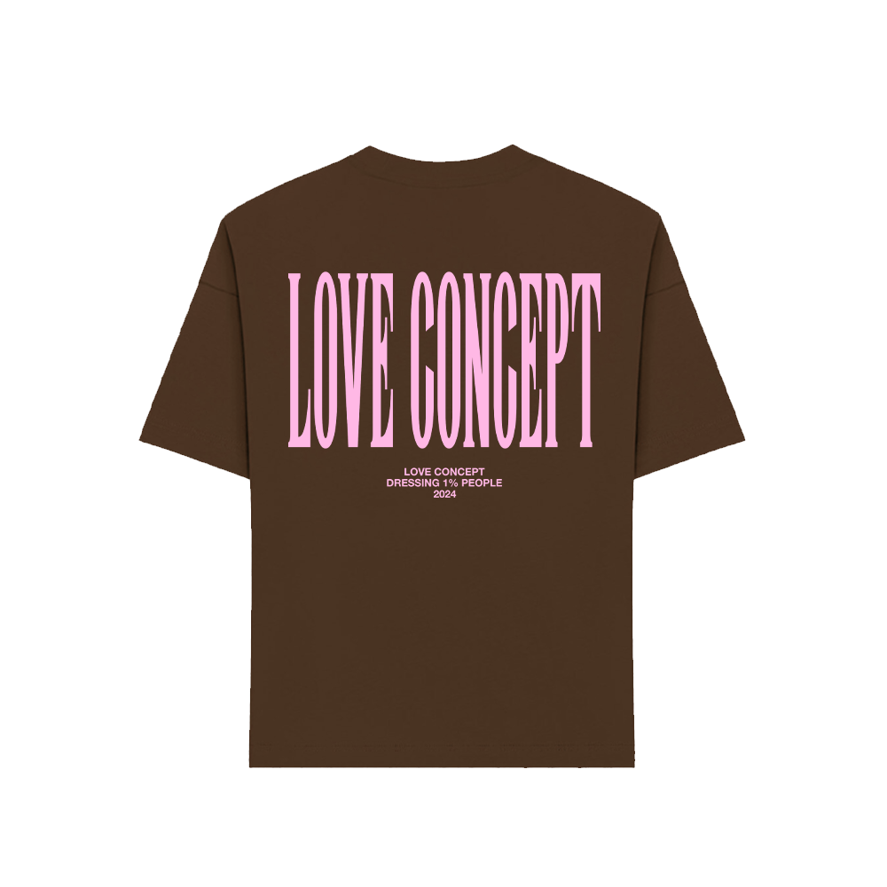 LOVE CONCEPTUAL T-SHIRT HEAVYWEIGHT EDITION (BROWN)