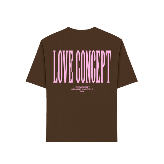 LOVE CONCEPTUAL T-SHIRT HEAVYWEIGHT EDITION (BROWN)